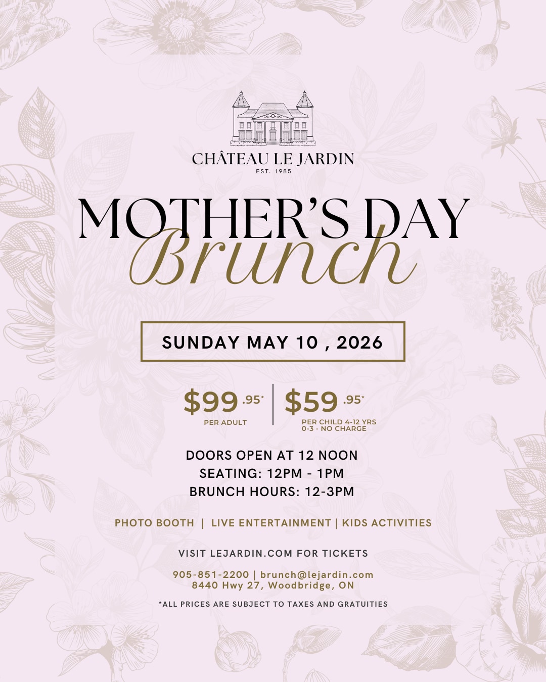 Mother's Day Brunch 2026